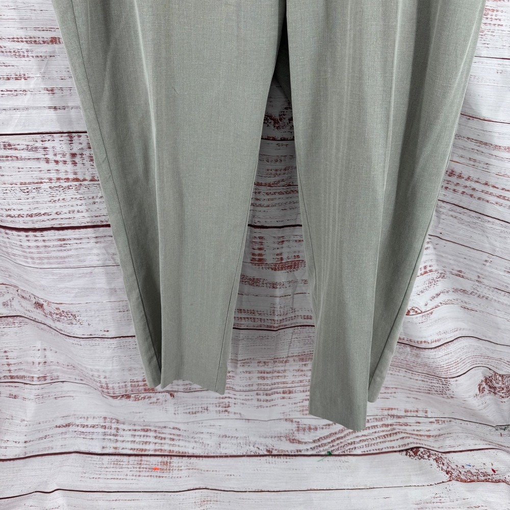 Tommy Bahama Dress Pants Mens 40x27 Silk Herringbone Flat Front Khaki Trousers - Picture 3 of 9